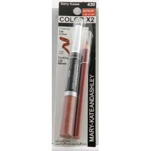  Mary Kate & Ashley Color X2 Lip Color & Gloss w/ Lip Liner   Berry 