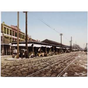  Reprint The French Market, New Orleans 1900