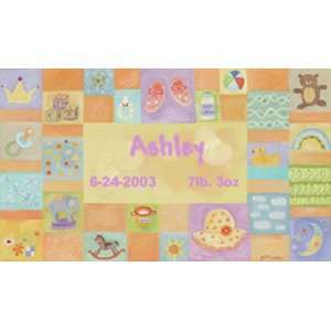  Baby Girl Personalized Canvas Reproduction: Everything 