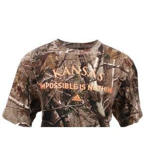  Kansas Jayhawks NCAA Iron Sights Camo T Shirt Sports 
