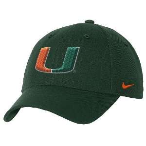  Miami Hurricanes NCAA Swoosh Flex Sized Cap By Nike Team 