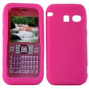  Hot Pink Silicone Jelly Skin Case Cover for Sanyo Juno 