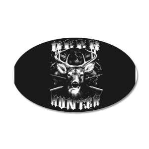  38.5x24.5O Wall Vinyl Sticker Deer Hunter Buck Rack and 