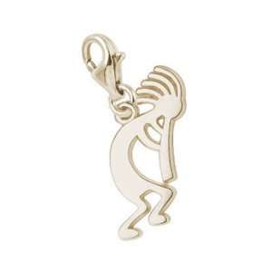   Charms Kokopelli Charm with Lobster Clasp, 14k Yellow Gold Jewelry