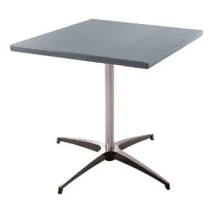 Square Aluminum Cafe Table Adjustable Height 30 W x 30 L  