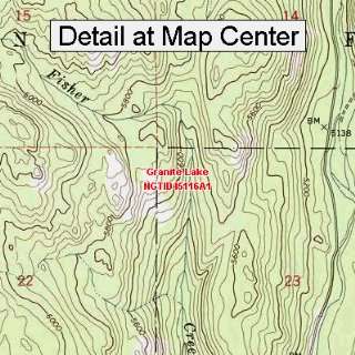   Topographic Quadrangle Map   Granite Lake, Idaho (Folded/Waterproof