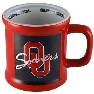  University Of Oklahoma Mug Relief Red/Wht Script Case Pack 
