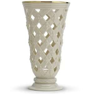  Lenox Classic Lattice Pierced Vase