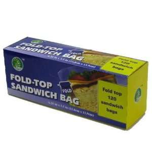  120 Ct. Fold Top Sandwich Bags Case Pack 36