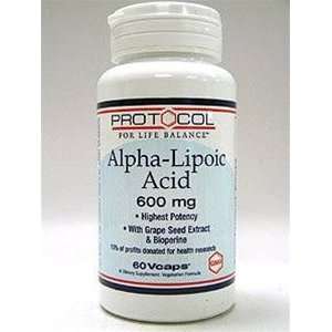  Alpha Lipoic Acid (600 mg + Bioperine) 60 VegiCaps Health 