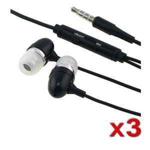   3x 3.5mm In Ear Headset Handfree For Samsung Cell Phone Electronics
