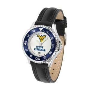 West Virginia Mountaineers Competitor Ladies Watch with Leather Band 