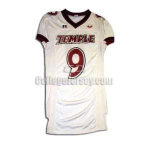   No. 9 Game Used Temple Russell Football Jersey