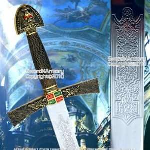   Ivanhoe Medieval Short Sword Knight Crusader Sword: Sports & Outdoors