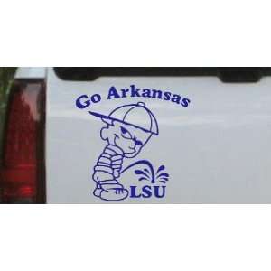 6in X 6in Blue    Go Arkansas College Car Window Wall Laptop Decal 