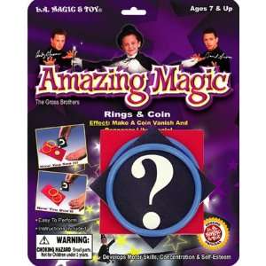  Amazing Magic RINGS & COIN MAGIC TRICK Easy to Perform 