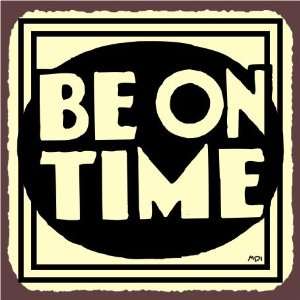  Be on Time Vintage Metal Art Service Retro Tin Sign: Home 