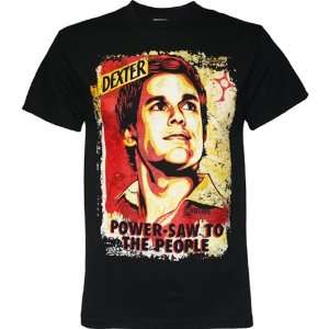 Dexter Power Saw to the People   T Shirt  Sports 
