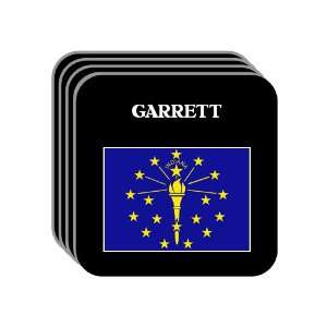 US State Flag   GARRETT, Indiana (IN) Set of 4 Mini Mousepad Coasters