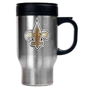 New Orleans Saints Stainless Steel Travel Mug:  Sports 