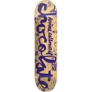  Chocolate Skateboards Woodcut Devine Calloway Deck Sports 