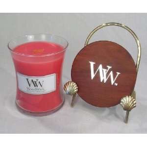  Strawberry Slice Woodwick Candle Jar   11oz.