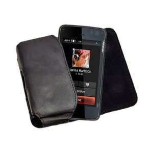  iTALKonline BLACK Side Pouch Case with Belt Loop for Nokia 