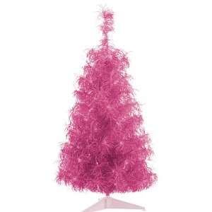  Curly Tinsel Artificial Christmas Tree   Clear Lights: Home & Kitchen