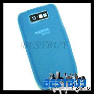   BLUE Silicone Soft Case cover skin for Nokia E63: Office Products