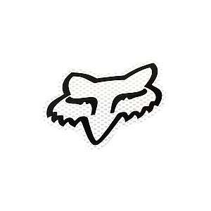  Fox Big Foxhead 7 in. (White)   Stickers 2012 Sports 