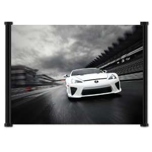 Lexus LFA Exotic Sports Car Fabric Wall Scroll Poster (21x16) Inches