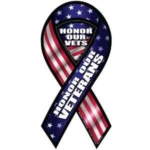  Honor Our Veterans Ribbon Magnet Automotive