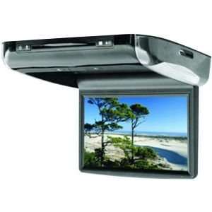   DIGITAL LCD FLIP DOWN MONITOR WITH DVD & COLOR SHROUDS: Car