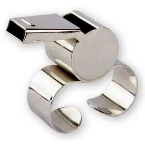  Finger Grip Nickel Plated Whistle NICKEL PLATED   Sports 