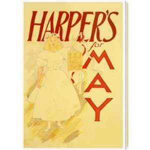  Harpers Magazine Cover, May AZV01253 arcylic painting 