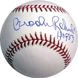   Autographed MLB Baseball with HOF 83 Inscription