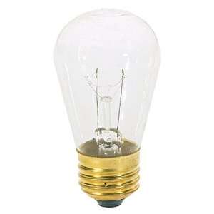   S3965 130V Medium Base 11 Watt S14 Light Bulb, Clear: Home Improvement
