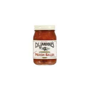 Jardines Peach Medium Salsa (Economy Case Pack) 16 Oz Jar (Pack of 6 