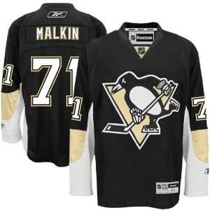  Reebok Pittsburgh Penguins #71 Evgeni Malkin Black Premier 
