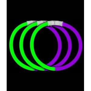  50 8 Glow Stick Bracelets Green/Purple Glowsticks: Toys 