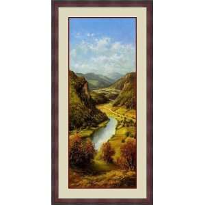  Carpathian River Scene II by Helmut Glassl   Framed 