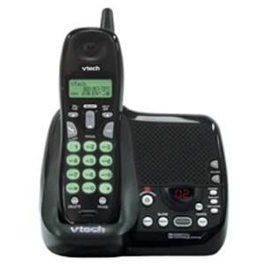  VTech 2.4 GHz Cordless Phone Black w/ Answering Machine 