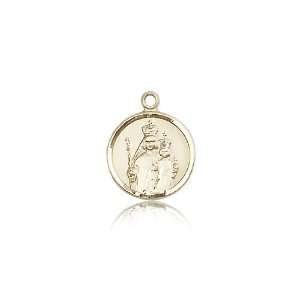 14kt Gold O/L Our Lady of Consolation Medal 5/8 x 1/2 Inches 0603KT 