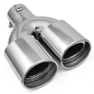 Exhaust Tip   Stainless   Dual Round   2.5 Inlet   3 Outlets   9.5 