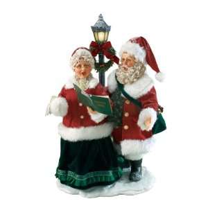   Carolers Christmas Traditions Santa and Mrs. Claus Figurine 