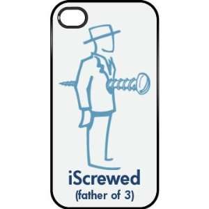  Father Of 3 Iphone Cover: Custom iPhone 4 & 4s Case Black 