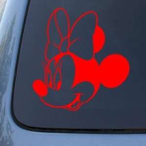 MINNIE MOUSE   Vinyl Decal Sticker #A1361  Vinyl Color Red