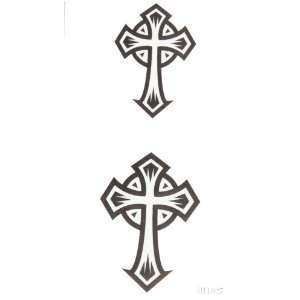   and women tattoo sticker black totem cross couple tattoo Toys & Games
