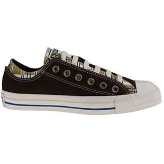 WOMENS Converse Chuck Taylor All Star Double Upper Brown blue plaid 2 