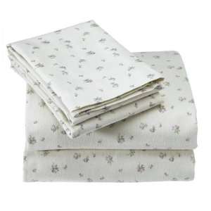 Laura Ashley Chintware King Cotton Flannel Sheet Set: Home 